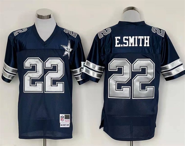 Men's Dallas Cowboys Emmitt Smith Mitchell & Ness Navy Legacy Jersey Men's Dallas Cowboys Emmitt Smith Mitchell & Ness Navy Legacy Jersey